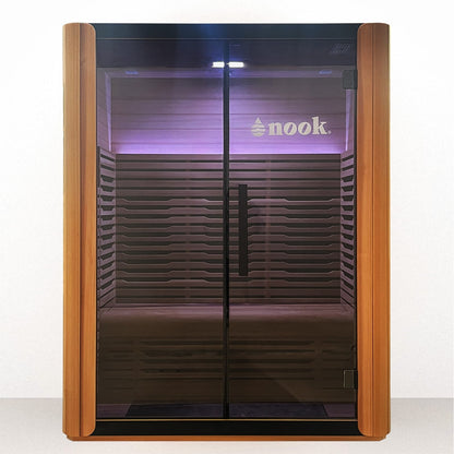 Nook Ultra 3-person infrared sauna front view i